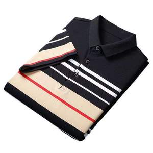 Venta caliente a rayas Casual de talla grande para camisa para hombres nueva tendencia de moda Golf transpirable secado rápido 2025 - Product Image 1