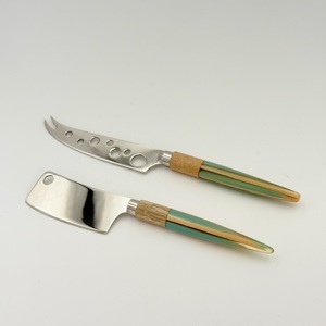 New Arrival Luxury Design Stainless Steel Cheese knives Set of 2 with Resin Handle for Butter and Cheese Spread for <b>Home</b> - Product Image 4