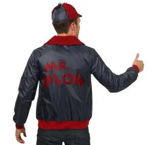 Veste Vintage d'université d'hiver pour hommes avec broderie de laine pour hommes dernière conception OEM de bombardier en toile - Product Image 2