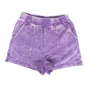 Pantalones cortos de gimnasio con estampado de cordón, ropa de calle, pantalones cortos de felpa francesa de algodón lavado con ácido desgastado, ropa de hombre, pantalones cortos para correr - Product Image 1