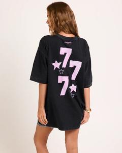 Camiseta Holgada de Verano para Mujer, Estilo Urbano Ecológico, con Hombros Caídos, Estampado Gráfico en la Parte Delantera y Trasera - Product Image 3