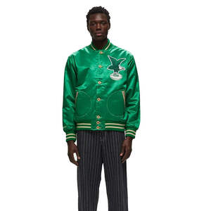 Satin Varsity Bomber Jacket Men <b>Women</b> Baseball Sports League Masonic OES Phoenix Suns Boston Red Sox Vintage Fashion <b>Top</b> Quality - Product Image 1