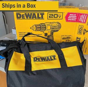 20V Cordless Drill <b>Driver</b> Kit Compact Power Tool <b>Set</b> with Carry Bag for Construction Home Use - Product Image 1