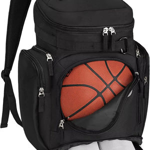 Sac à dos d'équipe de basket-ball, décontracté, souple, pliable, design ergonomique, sac de sport, sac d'école, sac de voyage, sangle d'épaule confortable et arquée - Product Image 1