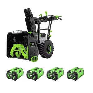 Nouvelle souffleuse à neige sans fil EGO de 24 pouces, kit pour usage domestique, autopropulsée, fabriquée aux États-Unis avec 2 batteries de 7,5 Ah - Product Image 1