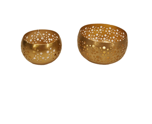 เชิงเทียนเหล็กชุบนิกเกิลสำหรับตกแต่งบ้าน2ชิ้น - Product Image 1