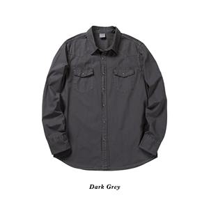 เสื้อเชิ้ตผู้ชายแขนยาว ปกแหลม ผ้าไม่เป็นขุย ไม่หดตัว ระบายอากาศได้ดี สไตล์ลำลอง - Product Image 3