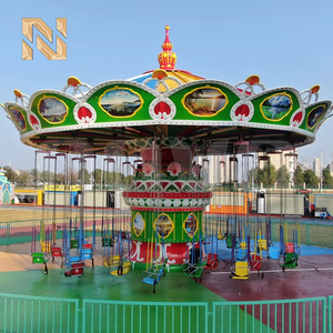 Manège à chaises volantes Nova Rides en fibre de verre et acier, 24 places, équipement de fête foraine pour enfants - Product Image 1