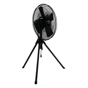 Ventilateur sur pied industriel Venz F2-20" en métal noir, électrique, écoénergétique classe A+, pour l'industrie, l'extérieur, le bureau, l'hôtel - Product Image 2
