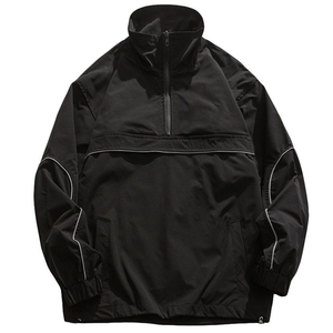 Wholesale 2026 Custom Hight Quality Trendy Stand-up Collar Jacket Street Casual Loose <b>Coat</b> - Product Image 4