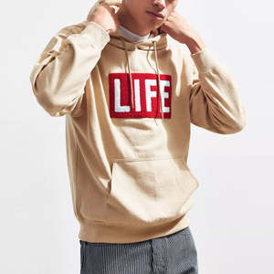 Meilleure vente Détresse Broderie Couleur unie Hoodies 100% coton Écologique Respirant Automne Essentiels à un prix - Product Image 1