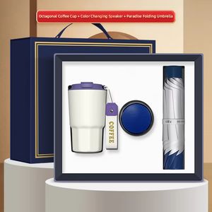 Produit Tendance 2026 : Coffret Cadeau d'Affaires de Luxe Personnalisé – Mug, Haut-parleur, Parapluie en Acier Inoxydable Sérigraphié - Product Image 2