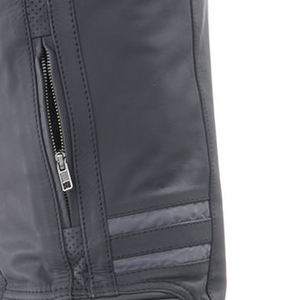 Pantalones de cuero de cintura alta para hombre de nuevo estilo 2024, logotipo personalizable, patrón recto, ropa informal oscura más vendida a precio mayorista - Product Image 6