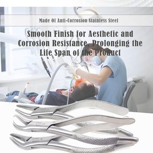 Fórceps Dentales Manuales de Acero Inoxidable de Alta Calidad para Extracción de Dientes en Adultos con Agarre Ergonómico para Uso Profesional - Product Image 5