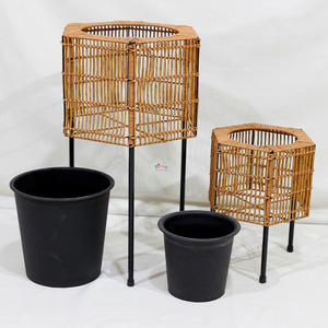 Handmade Eco Friendly <b>Storage</b> <b>Baskets</b> and Planters by Artex Dong Thap Factory Using Natural Water Hyacinth and <b>Seagrass</b> - Product Image 1