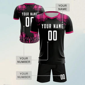 Kit de equipo de fútbol impreso personalizado con logotipo de número de nombre sublimación de tela transpirable entrega rápida y soporte OEM - Product Image 6