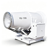 Canon à brouillard mobile léger pour la suppression partielle de la poussière, équipement de pulvérisation pour la purification de l'air des parcs et des chantiers