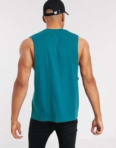 Chaleco sin mangas musculoso con logotipo personalizado, camiseta sin mangas acanalada de talla grande, camiseta sin mangas para hombre, camiseta sin mangas con estampado de Letras a la moda de verano - Product Image 3