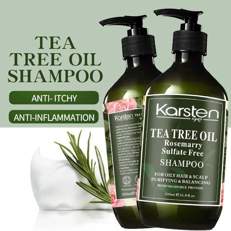 Opal OEM/ODM organic Plant Tea Tree Oil hair Shampoo And Conditioner Repair Dry Frizzy Damage 250ml/500ml hair products