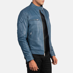 Nueva llegada Chaquetas de cuero para hombre Color personalizado High Street Style Logotipo frontal para el precio de invierno - Product Image 3