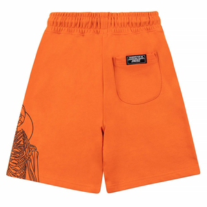 Men Orange <b>Zipper</b> Pocket Sweat <b>Shorts</b> Custom High Quality 100% Cotton Fleece Jogger Running Casual French Terry Sweat <b>Shorts</b> - Product Image 2