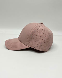 Factory Custom Logo Perforated Performance Hat Waterproof 6 Panel Baseball Waterproof Laser Cut Hole <b>Blank</b> Custom Golf Hat <b>Cap</b> - Product Image 3