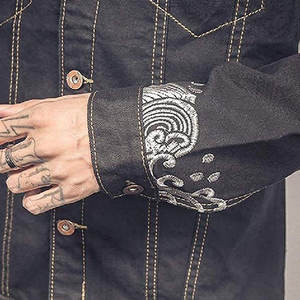 แจ็คเก็ตยีนส์สั่งทำขายส่งคุณภาพสูงสำหรับผู้ชายและผู้หญิง ผู้ผลิตแจ็คเก็ตยีนส์แฟชั่นขายส่ง |   สตรีทแวร์วินเทจ - Product Image 6