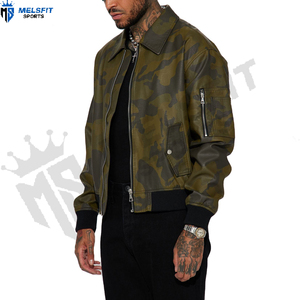 Veste de chasse personnalisée en ripstop camouflage respirante coupe-vent écologique durable couleur personnalisée devant pour homme hiver - Product Image 1
