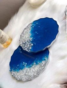 Sous-verres en résine écologique Tapis de décoration de table classique et élégant durable pour la maison, les restaurants, le bureau et les sous-verres en noyer - Product Image 5