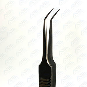 Pince à épiler à pointe en fibre personnalisée, volume, technologie des cils, pince à épiler à 90 degrés pour extension de cils, instruments de beauté - Product Image 4