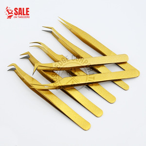 Professional Fiber Tip Eyelash Extension Tweezer Japanese Steel Fine X Boot Volume Straight Pointed Lash <b>Tool</b> - Product Image 5