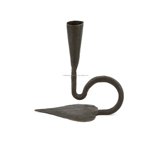 ชุดเชิงเทียนเหล็กดัด2มือปลอมฐานเชิงเทียนออกแบบหัวใจที่จับโลหะสีดำสำหรับตกแต่งบ้านเรียวคริสต์มาส - Product Image 3