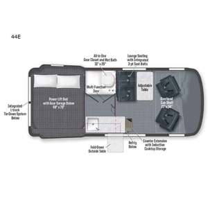 Accesorios Interiores Nuevos para Autocaravana Winnebago Revel 44E 2026, Mercedes Benz Sprinter AWD Diésel, 19 pies 7 pulgadas - Product Image 4