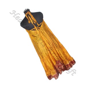 ชุดเดรสยาวผ้าไหมวินเทจสำหรับสตรีสไตล์โบฮีเมียน - Product Image 6