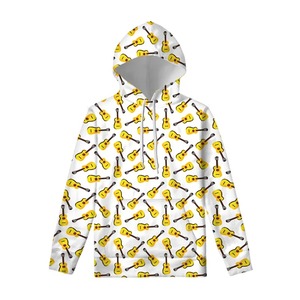 Sudadera con capucha de otoño para hombre, sudadera de manga larga, estampado de guitarra Vintage, sudaderas con cremallera holgadas de gran tamaño para hombre - Product Image 4