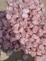 Pierre de quartz rose 100 % naturelle, pierres brutes, spécimen minéral de guérison, roche