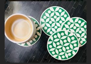 Posavasos con incrustaciones de hueso Nuevo último diseño Posavasos para servir y piezas de la mejor calidad con forma cuadrada y uso de utensilios de cocina - Product Image 2