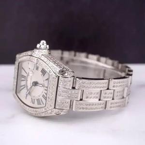 Montre mécanique analogique de sport de luxe de haute qualité pour hommes femmes demi glacé diamant en acier inoxydable bijoux verre ETA - Product Image 3