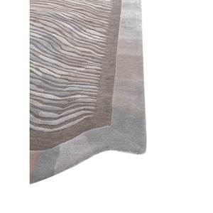 Alfombra de Lana y Viscosa Azul Lúcido, Tejida a Mano, con Patrón Clásico de Diamantes Rectangulares para Sala de Estar o Pasillo, Top-255 (Cs-01) - Product Image 4
