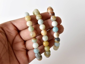 Top Quality <b>Healing</b> 7.5in Multi Amazonite Round Gemstone Hand Beaded <b>Bracelet</b> From Trusted Supplier - Product Image 3