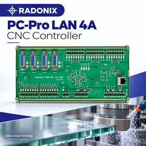 RADONIX PC-Pro LAN 4A คอนโทรลเลอร์ CNC แบบ 4 แกน สำหรับเครื่องเจียรขอบกระจกและเครื่องขัดกระจกแบน - Product Image 1