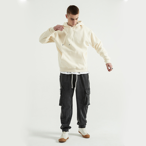 Sweat-shirt à capuche unisexe doublé en polaire avec logo personnalisé Sweats à capuche unis pour hommes Hiver chaud et décontracté Streetwear - Product Image 5