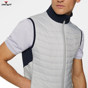 Gilet matelassé léger pour homme, sans manches, respirant, réversible, personnalisé, très vendu - Product Image 4