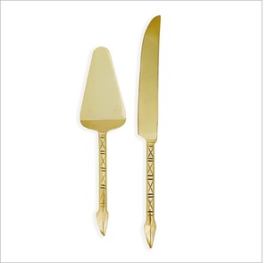 Couverts de luxe en acier inoxydable Offre Spéciale, couverts sûrs pour les aliments à un prix raisonnable, serveur de gâteaux, poignée en métal, couverts de conception - Product Image 1