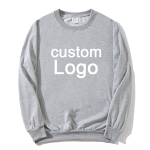 Sudadera con capucha en blanco de algodón del fabricante, fábrica al por mayor, suéter negro, Sudadera de cuello redondo con estampado de logotipo personalizado - Product Image 5