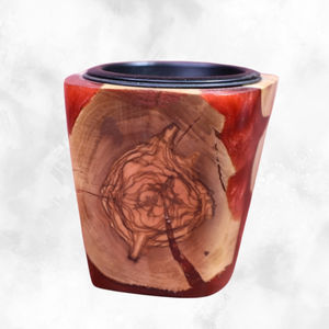 Soporte de incienso árabe hecho a mano de lujo Mubkhar Bakhoor quemador madera de pino ecológico duradero ArtisanVibe para uso religioso - Product Image 1