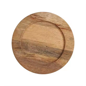 Assiette en bois organique Design Assiettes à dîner en bois élégantes par crescent crafts - Product Image 4