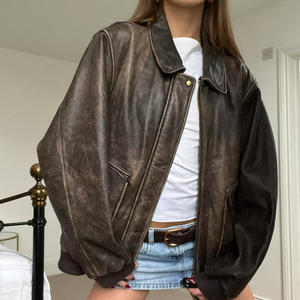 Chaquetas de Cuero para Mujer a Bajo Precio, Chaqueta de Cuero de Nuevo Estilo para Mujer, Chaqueta de Cuero de Alta Calidad para Mujer - Product Image 1