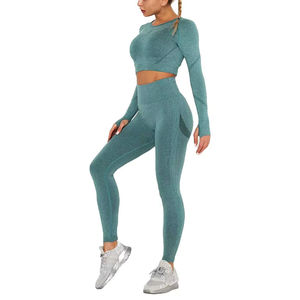 Ropa Deportiva al por Mayor para Gimnasio, Conjuntos de Yoga de 2 Piezas para Mujer, Ropa de Entrenamiento, Conjuntos de Yoga para Mujer, Conjuntos de Fitness - Product Image 2