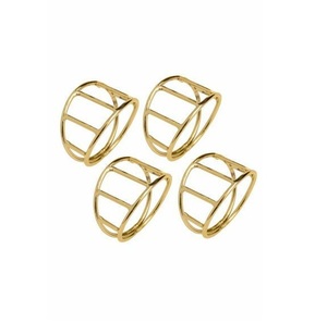 Creative Modern Handmade Aluminium Metal Napkin Ring for Western Wedding and <b>Party</b> <b>Table</b> Decorations - Product Image 3